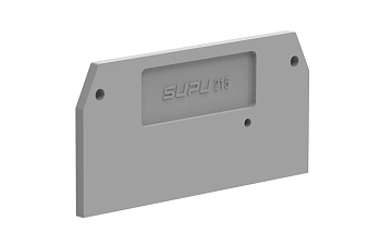 Торцевая крышка 215121 - Торцевая крышка для клемм TA1.5, цвет: серый