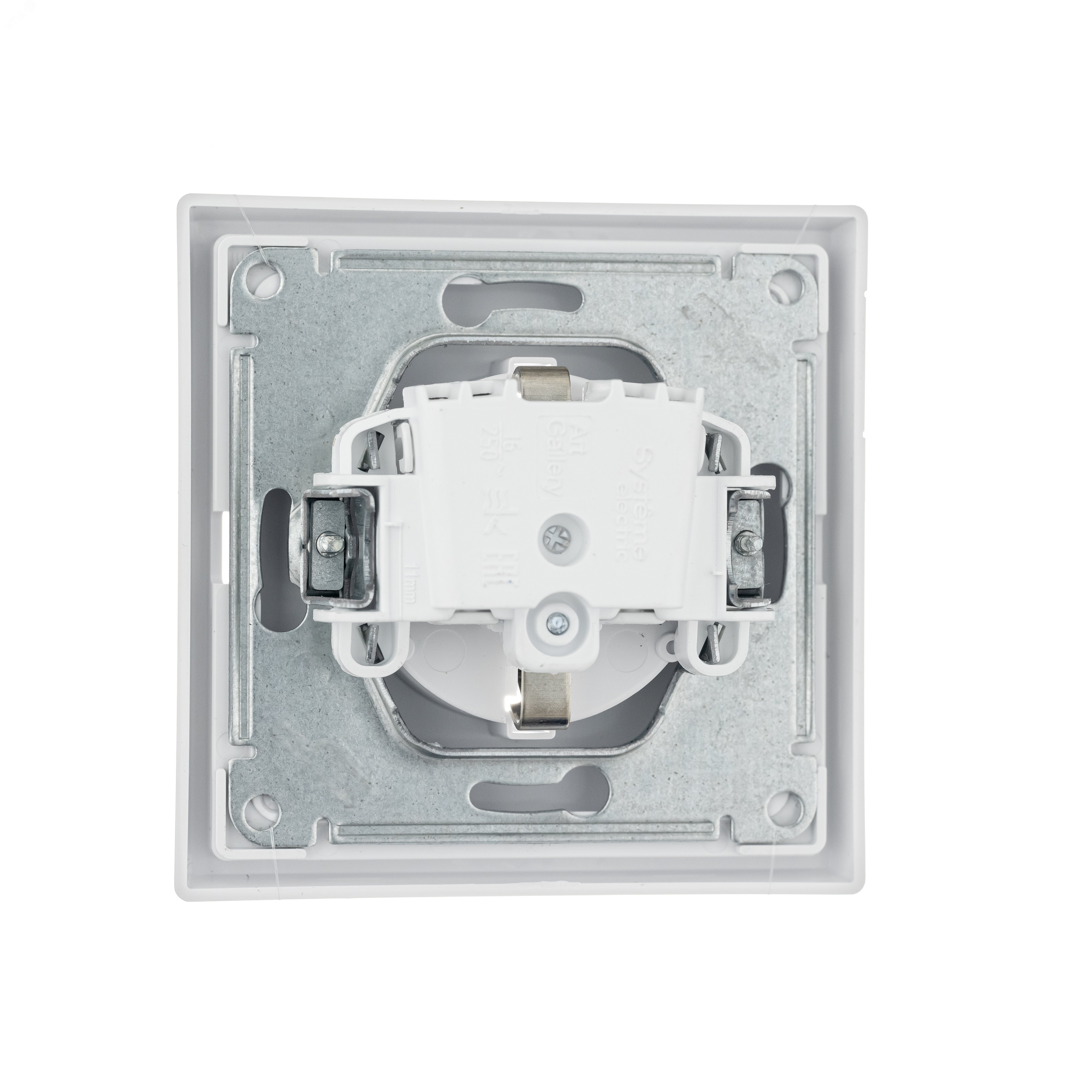 Розетка ArtGallery 16А с заземл. механизм бел. SE GAL000143