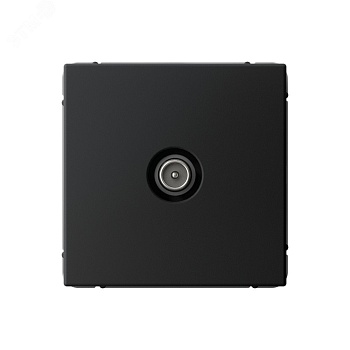 ARTGALLERY TV ТВ розетка проходная 4DB, механизм, карбон GAL001092