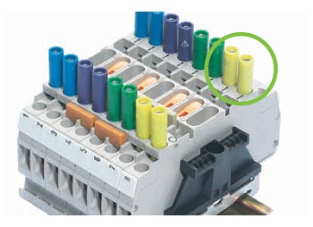 Тестовый штекер SB 4 GELB - Тестовый штекер для измерительных клемм WK6 TK, цвет желтый