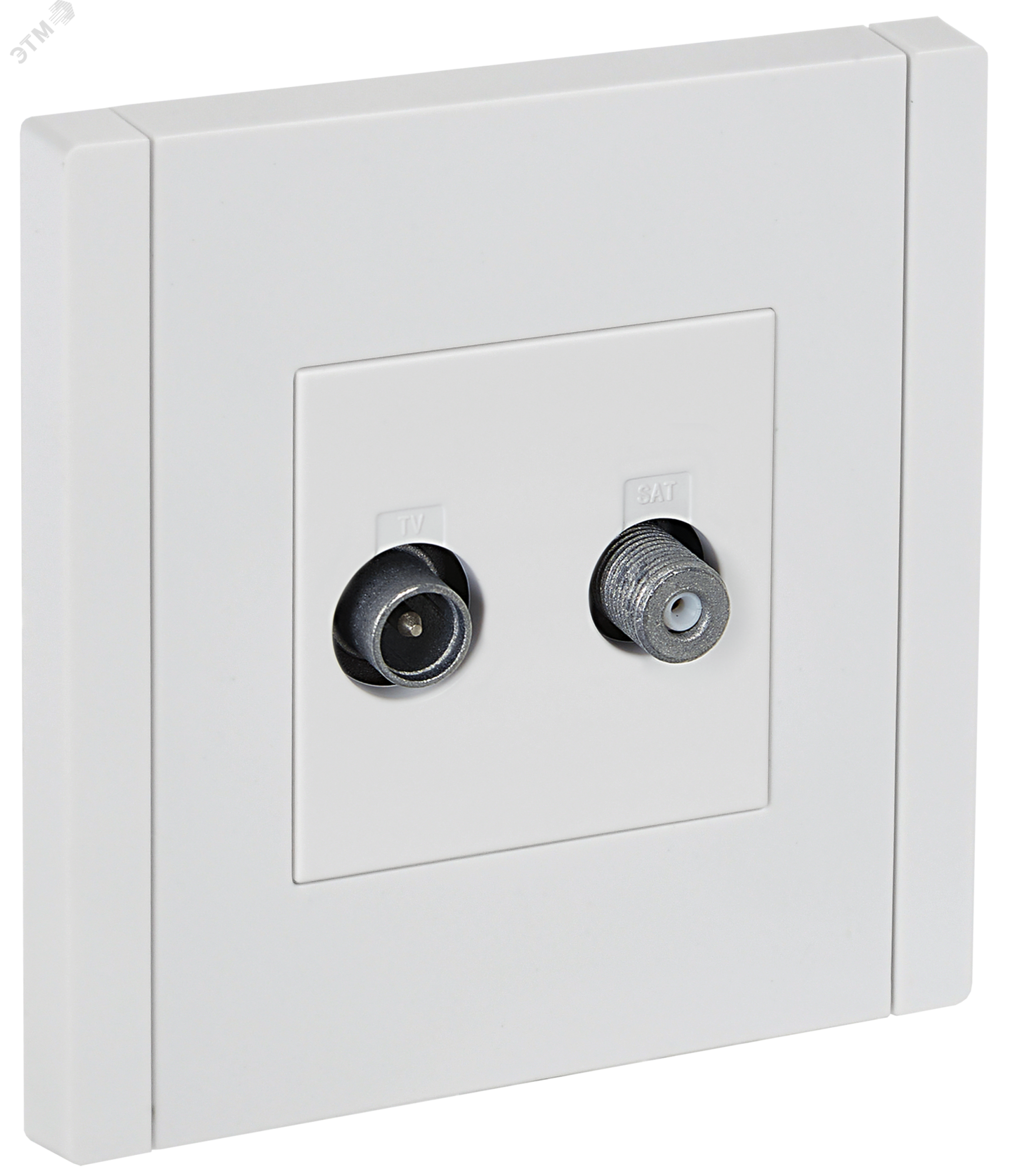 FORTE&PIANO Розетка двойная TV+SAT FP238 белый IEK FP-AF20-O-K01