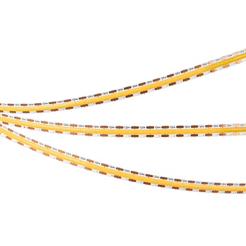 Лента COB-X400-8mm 12V Warm3500 (9 W/m, IP20, CSP, 2.5m) 044588 - Светодиодная лента COB-X400, открытая IP20. Светодиоды CSP, 400 шт/м (1000 шт на 2.5 м), белая плата, ширина 8 мм, скотч 3М. Цвет ТЕПЛЫЙ 3500K, цветопередача CRI>90, угол 170°. Питание 12 В