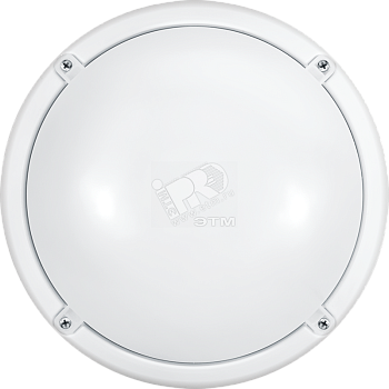 Светильник светодиодный ДБП-7w с оптико-акустическим датчиком 4000K 520Лм круглый пластиковый IP65 белый 19994