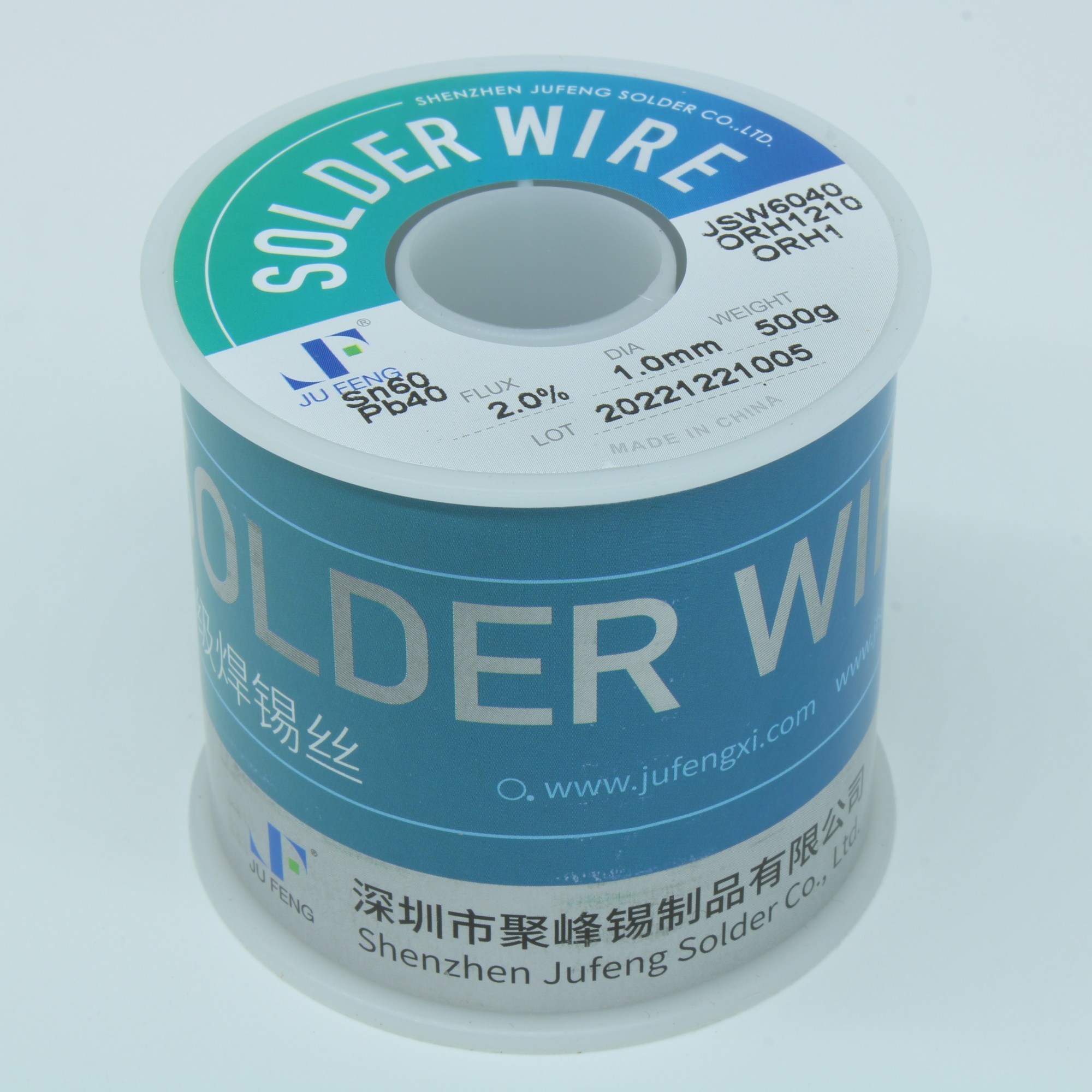 Припой 60/40 ORH1 2% флюса 1,0мм 500гр - Припой трубчатый ПОС-60 с галогеносодержащим высокоактивным флюсом ORH1, d 1мм, 500 г