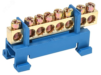 Шина нулевая на DIN-изол. "Стойка" ШНИ 6х9-8-С-С YNN10-69-8P-K07
