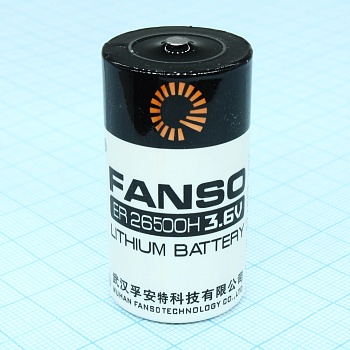 ER26500H/S - Li, SOCl2 батарея типоразмера C, 3.6В, 9Ач, стандартная форма, -55...85 °C