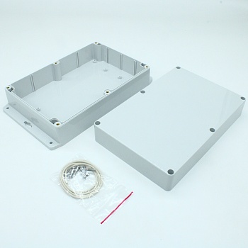 G232MF - Герметичный корпус из поликарбоната с фланцем, IP65, светло-серый