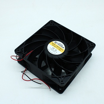 YDM1238S12J - Вентилятор 12В 120х120x38 S 3200 об/мин, 251.2м3/час, 51.9дБ, подшипник скольжения, тип вывода - провод