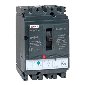 Выключатель автоматический ВА-99C (Compact NS) 100/ 50А 3P 36кА EKF PROxima(кр.1шт)