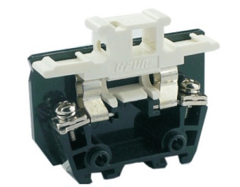 Барьерная клемма UTD-10RDX24 - Предохранительная барьерная клемма, 6.3X31.5, с LED 24V, тип фиксации провода: винтовой, номинальное сечение: 5,5 мм кв., до 10A, 250V, ширина: 12,5 мм, цвет: черный, тип монтажа: DIN 35