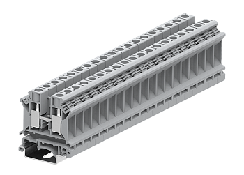 Проходная клемма 310901 - Проходная клемма, UK10, тип фиксации провода: винтовой, номинальное сечение: 10 мм кв., 57A, 800V, ширина: 10 мм, цвет: серый, тип монтажа: DIN 35
