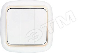 Беларусь Выключатель трехклавишный скрытый Выключатель С05 6-170