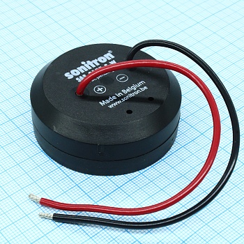 SAS-2155-S-W - Сирена пьезокерамическая 102дБ электропитание 12В провода, защита IP67, свип сигнал