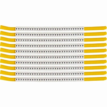 brd133334 - SCN-18-Y клипсы белые, 300шт/упак, для провода 4,6-5,9мм диаметра, легенда Y