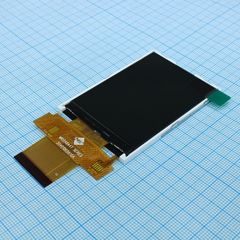 MI0240A4T-1 - TFT 2.4", 240x320, 8/16 битный параллел. интерфейс, 65k, LED подсв., яркость 460 cd/m2, контрастность 500:1, драйвер ST7789V2, напр.пит. 2.8В, 6 o'clock, -20...70C