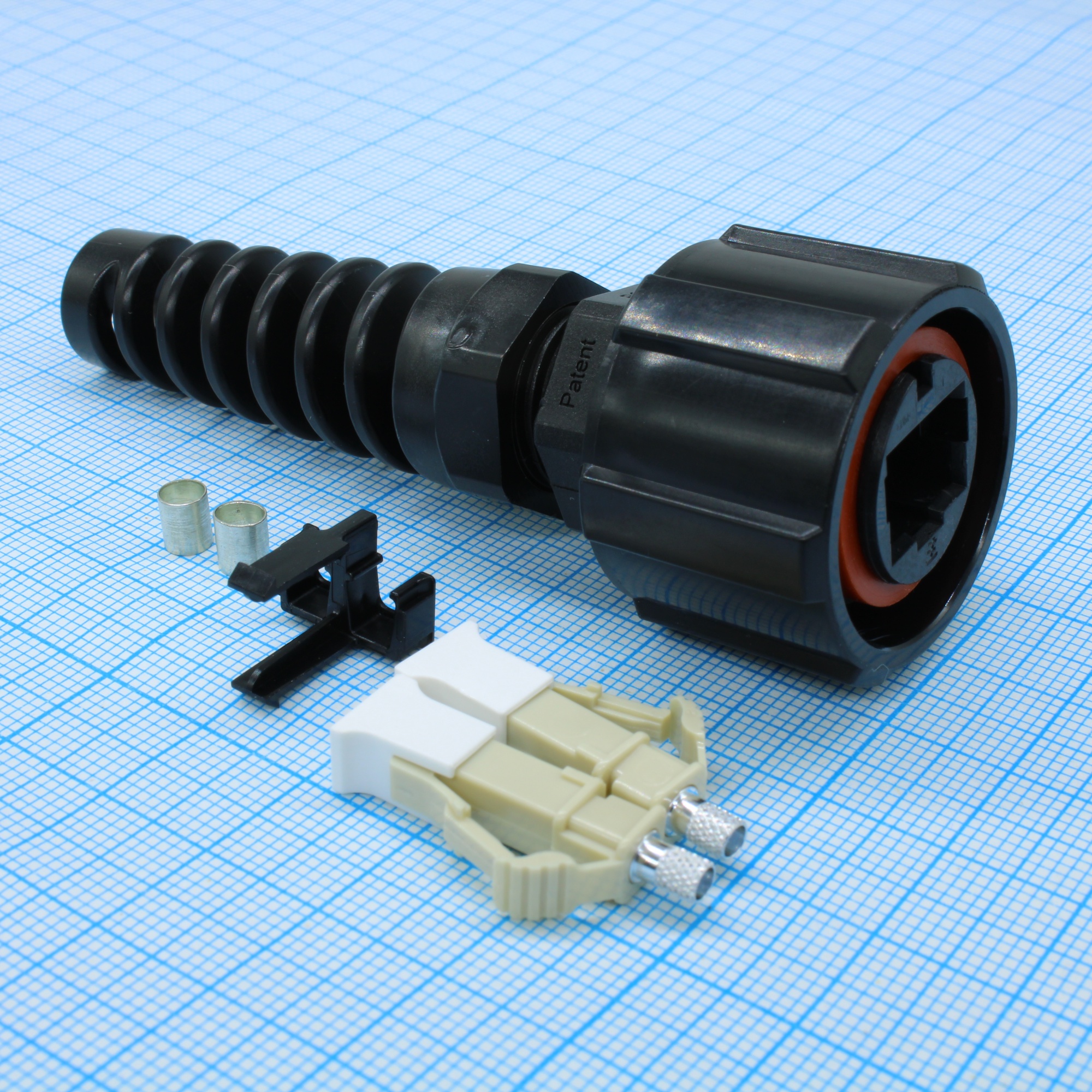 1828618-1 - Соединитель многомодового дуплекса обжим на кабель