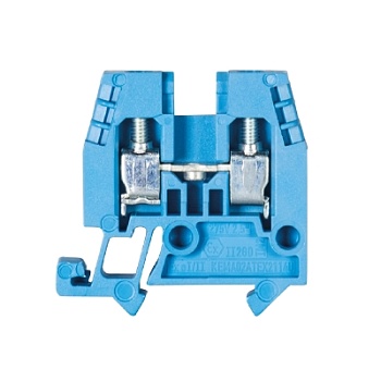 Клемма WKM 2.5/15 BLAU - Проходная клемма, тип фиксации провода: винтовой, номинальное сечение: 2,5 мм кв., 25A, 500V, ширина: 5 мм, цвет: синий, тип монтажа: DIN 15