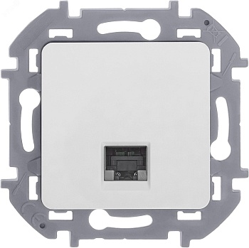 Розетка компьютерная Inspiria RJ45 кат.5E UTP бел. Leg 673825