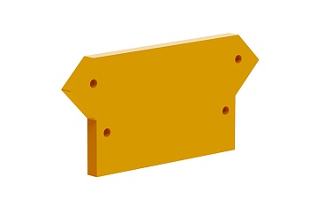 Торцевая крышка 210112 - Торцевая крышка для клемм TA10, цвет: оранжевый