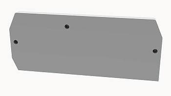 Торцевая крышка D-WS2.5-TW-01P-11 - Торцевая крышка, для клемм WS2.5-TW..., цвет: серый