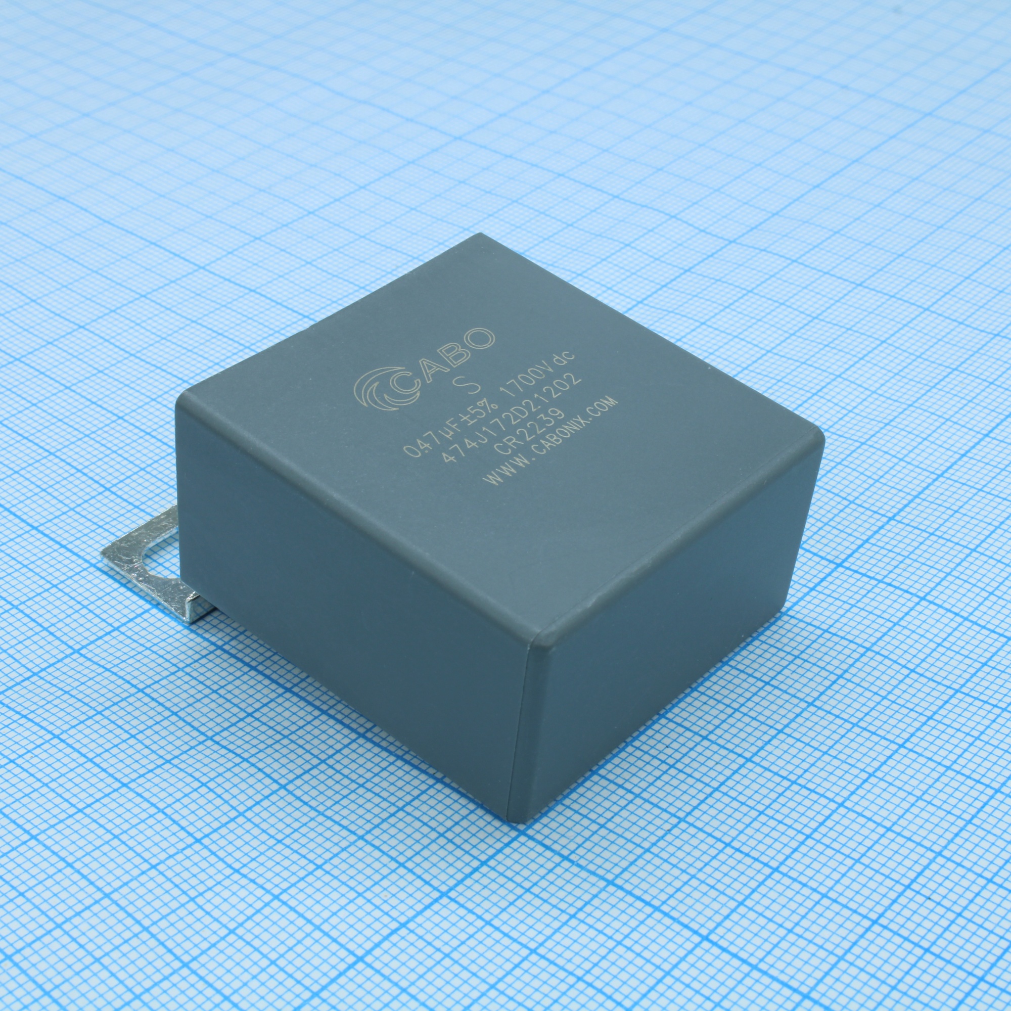 474J172D21202 - Конденсатор металлоплёночный полипропиленовый снабберный 0.47 мкФ ±5% 1700 В dc 22 А (42 X 24 X 44 мм) шаг выводов 25 мм 85°С