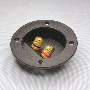 Зажим TM-106 Gold - терминал диаметром 75мм, 2 винтовых зажима