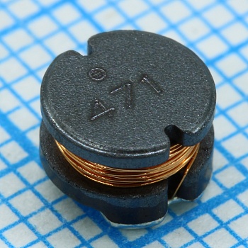 SDR0603-471KL - ЧИП-индуктивность силовая проволочная 470мкГн ±10% 1кГц 29Q-Фактор феррит 0.15A 4.55Ом автомобильного применения лента на катушке