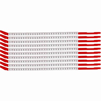 brd133118 - SCN-10-I клипсы белые, 300шт/упак, для провода 2,8-3,4мм диаметра, легенда I