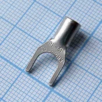 GSNB 5.5-6S - наконечник кабельный вилочный без изоляции d=6.5мм, сеч. пров.4.0-6.0мм2