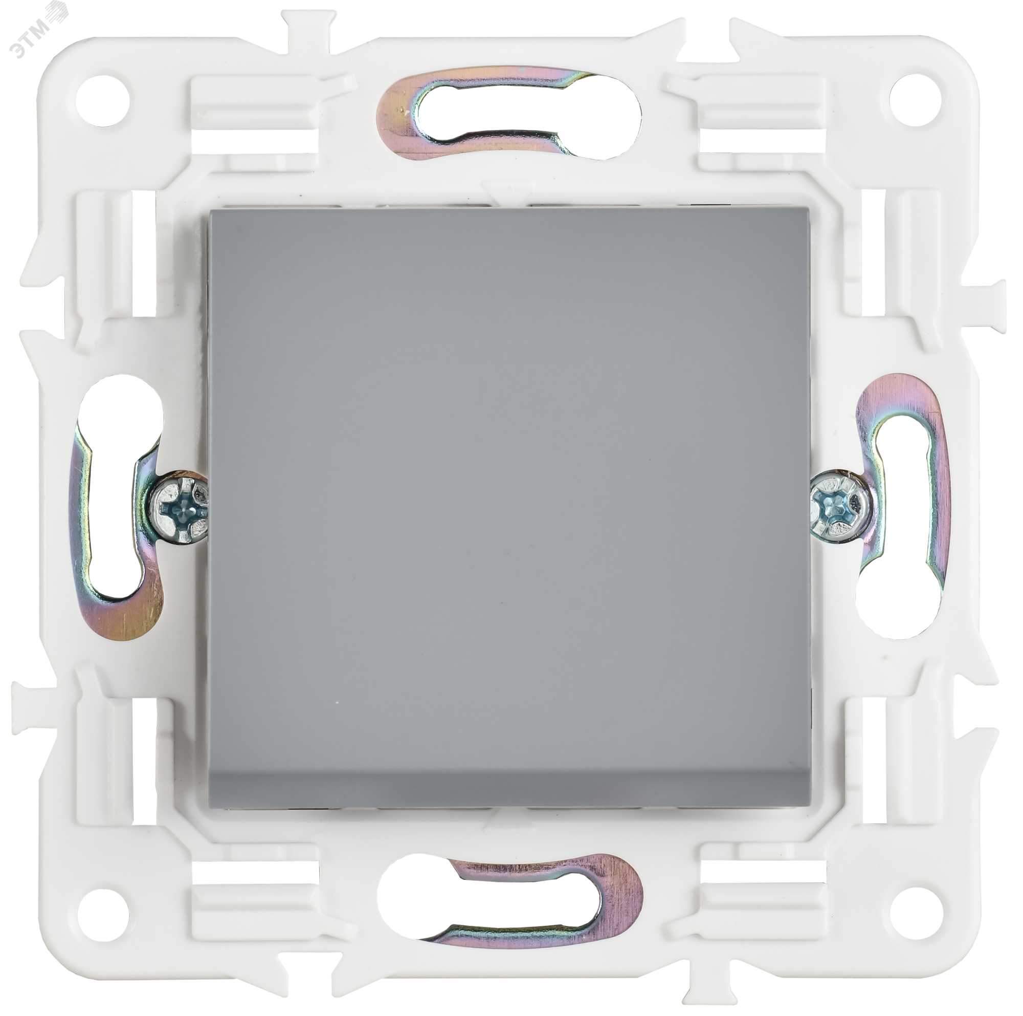 SKANDY Выключатель 1-клавишный проходной 10А SK-V02Gr серый IEK SK-V12-0-10-K03