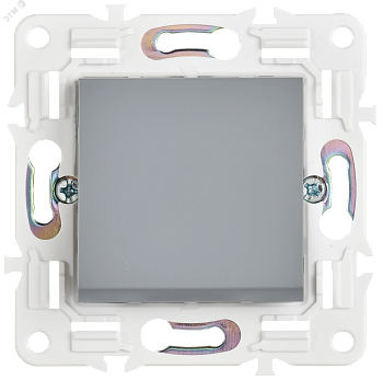 SKANDY Выключатель 1-клавишный проходной 10А SK-V02Gr серый IEK SK-V12-0-10-K03