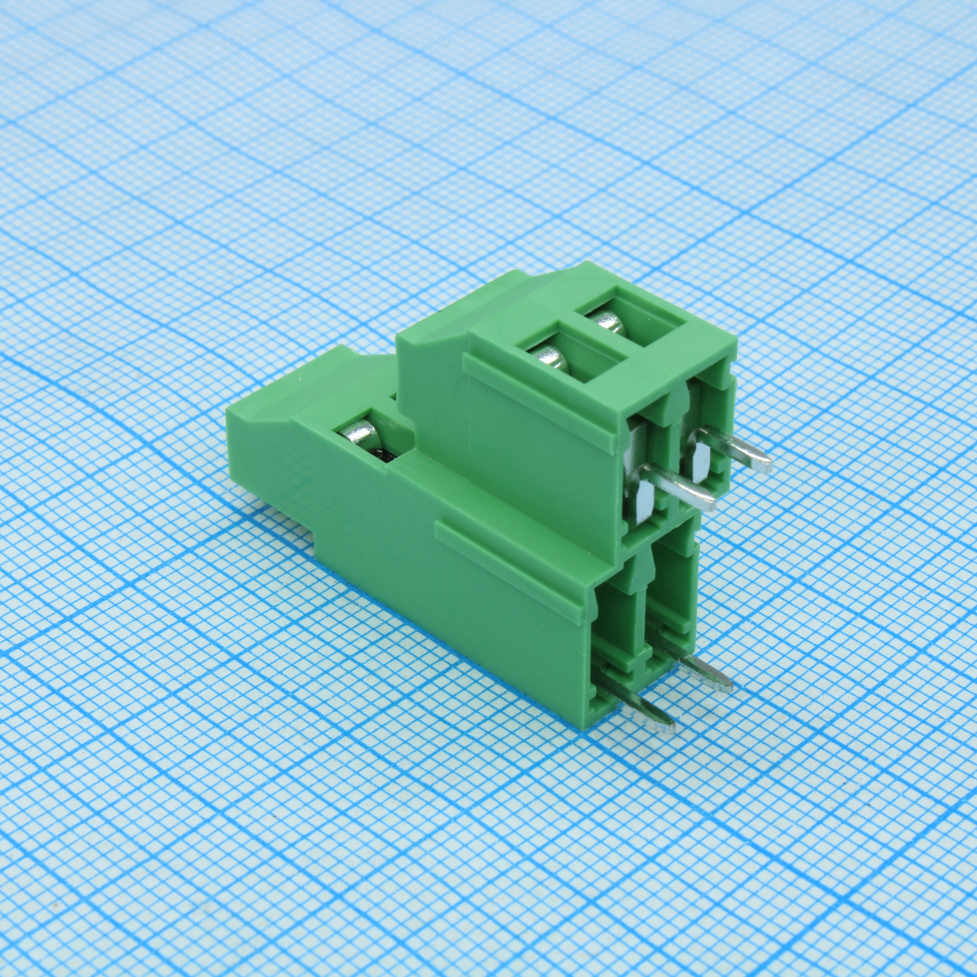 DG130A-5.08-04P-14-00A(H) - Винтовой клеммный блок c рельефной обоймой, 4 контакта. Серия DG130A-5.08