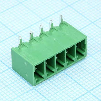 15EDGRC-3.5-05P-14-00A(H) - Разъемный клеммный блок на плату, 5 контактов. Серия 15EDGRC-3.5