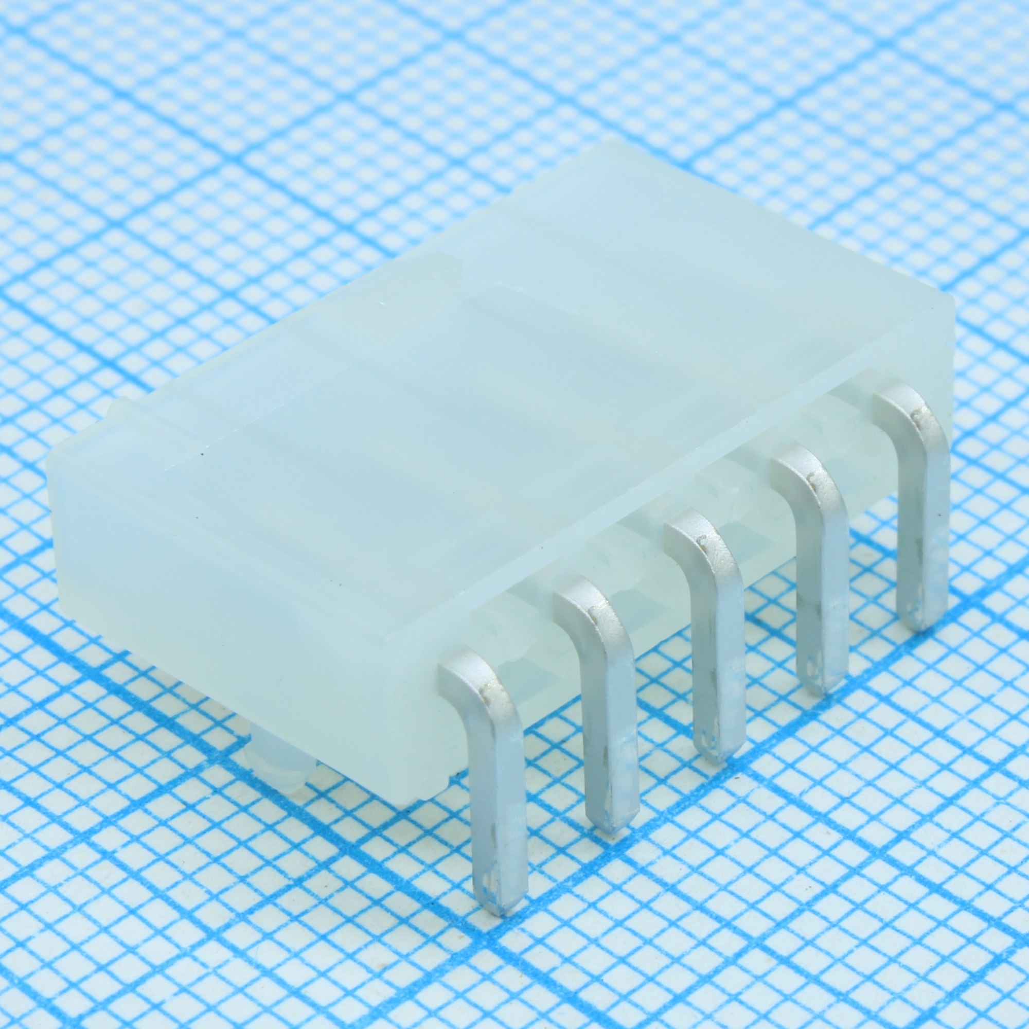 39303055 - Соединитель провод-плата 5 контактов 4.2мм угловой монтаж в отверстие пакет