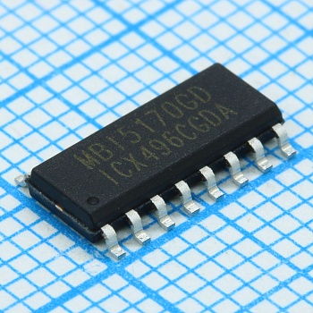 MBI5170GD-A - Драйвер Led; 8 каналов; Iвых= 5-120mА; 25MHz; PWM; PrecisionDrive; Share-I-O; Баланс белого; Uп=5v