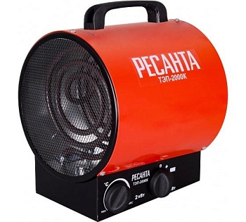 Пушка тепловая электрическая ТЭП-2000К кругл. 67/1/7