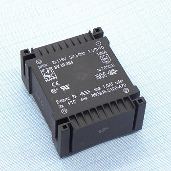 BV UI 394 0088 - Трансформатор питания 18ВА  2*115В, 2*15В, 2*600мА 70/B (45)