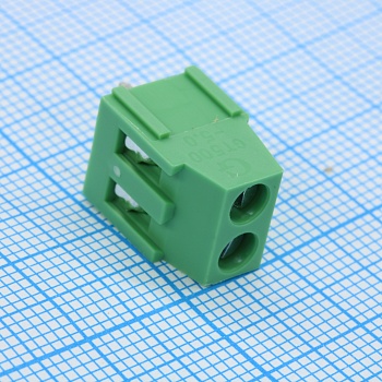 GT500-5.0-02P-14-00 - Винтовой клеммный блок c рельефной обоймой, 2 контакта. Серия GT500-5.0