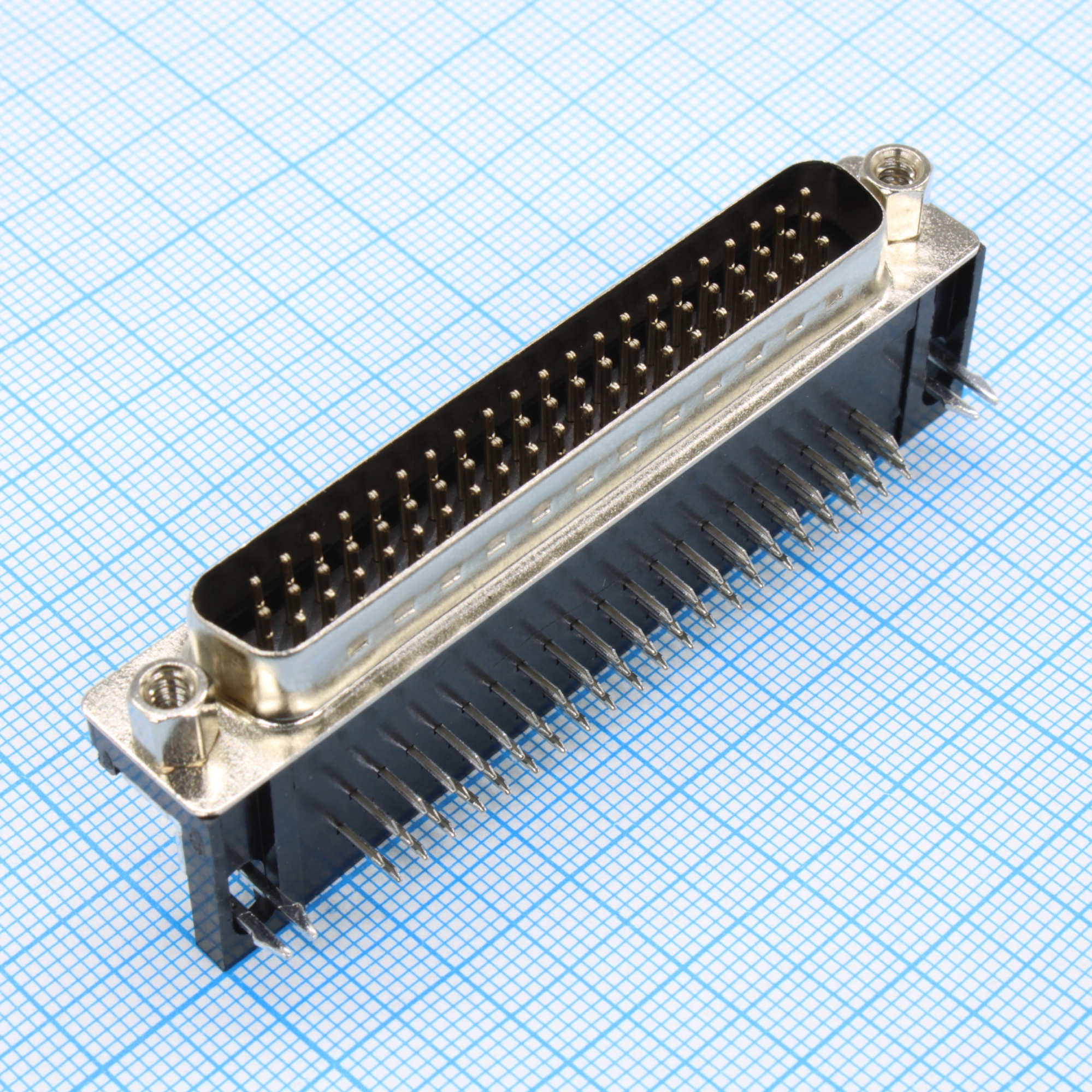 DS1038-62MBNSIA74-0CC - Разъем D-Sub штыревой угловой 62 контактов на плату