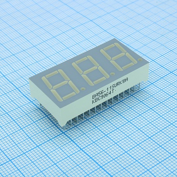 BA56-11SURKWA - 3-х разрядный индикатор/14.22мм/красный/640нм/8-24мкд