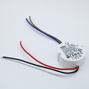 RC15W500 - AC-DC, 15Вт, токовый выход, вход 198…264В AC, выход 500мА/19…30В, ККМ, в кожухе Ф50х21мм, -20…+60°С