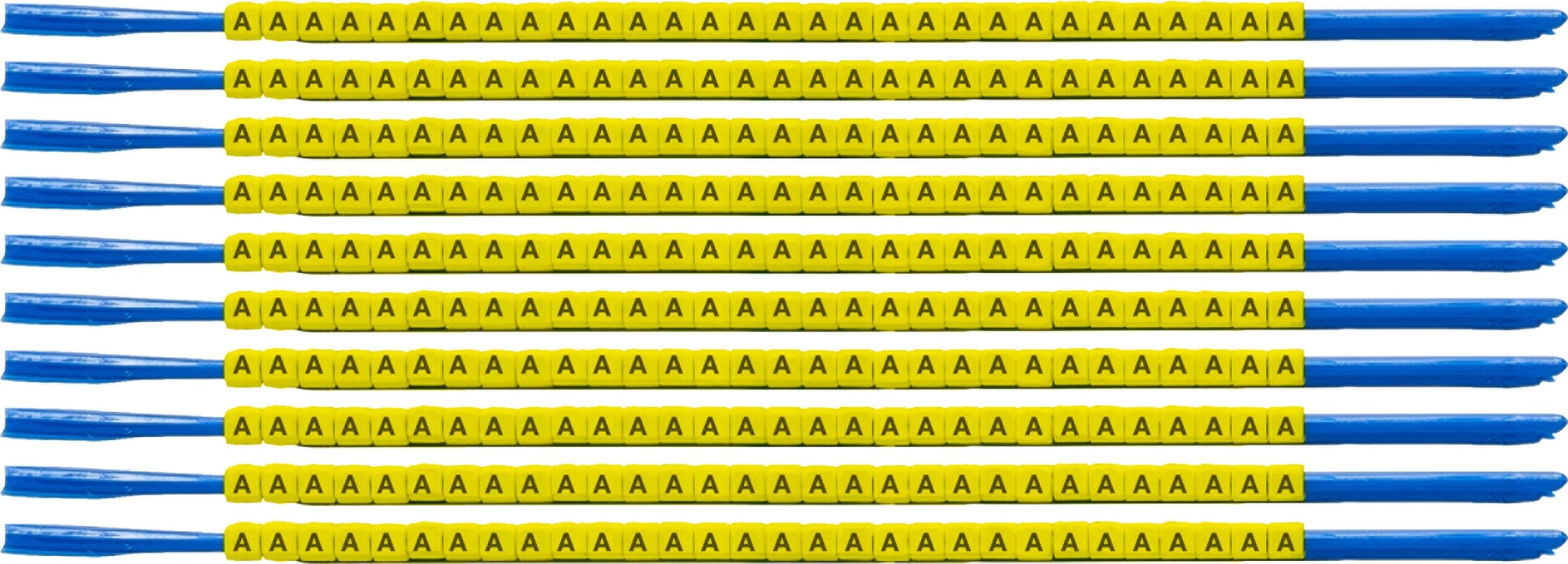 brd333010 - SCNG-07-A клипсы жёлтые, 300шт/упак, для провода 1,9-2,4мм диаметра, легенда A