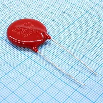 V20E385P - Варистор из оксида металла 385В переменного тока/505В постоянного тока 10000A 682В предел радиальный россыпь