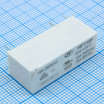 HF118F/012-1ZS1T - Реле силовое, 8A одна группа на переключение катушка 12В