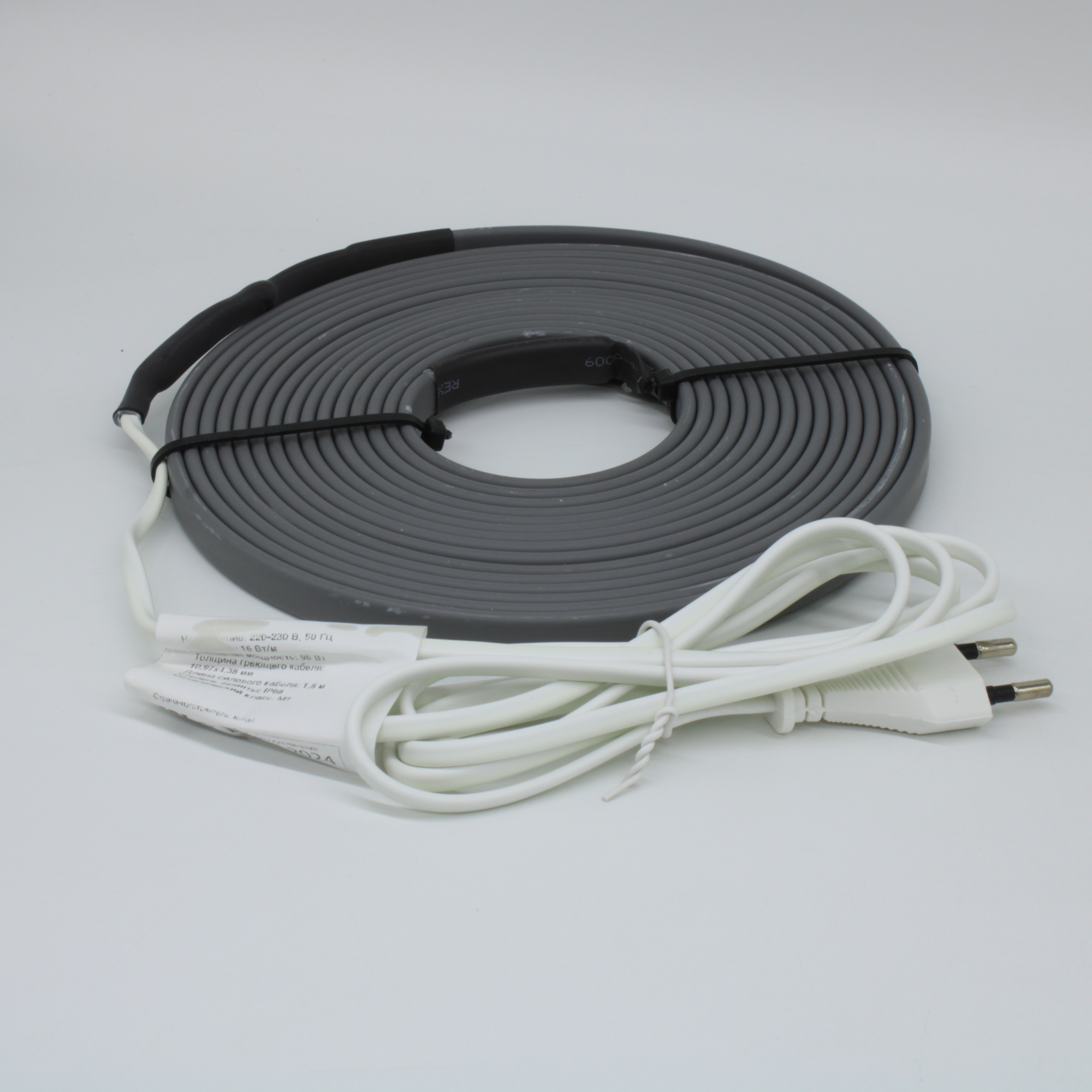 Кабель греющий саморегулирующийся 16Вт/м, на трубу, 6м/96Вт