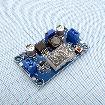 i06/1 LED DC-DC с вольтметром LM2596 - понижающий DC-DC преобразователь с вольтметром