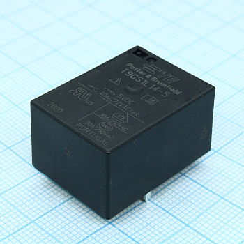 1558666-1 - Силовое реле 30А один контакт на замыкание катушка 5В (29x21.5x15.7)мм монтаж в отверстие