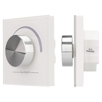 INTELLIGENT ARLIGHT Роторная панель DALI-133-ADDR-DIM-IN (BUS) 026490 - Встраиваемая поворотная черная панель с выходом DALI. 1 адрес. Установка адреса управления выполняется переключателями на корпусе. Питание от шины DALI (4 мА).