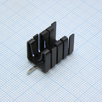 V8508B - Радиатор для корпусов TO220, 12.7*19*12.7, тепловое сопротивление 21 К/Вт