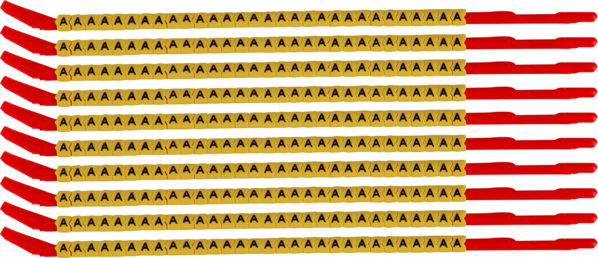 brd333110 - SCNG-10-A клипсы жёлтые, 300шт/упак, для провода 2,8-3,4мм диаметра, легенда A